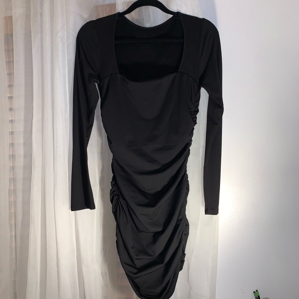 Black short dress